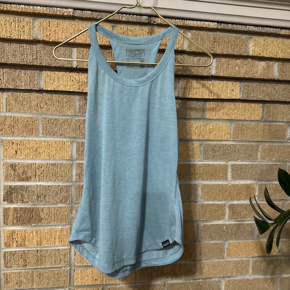 Patagonia Tank Top Womens S Green Capilene Cool Trail Quick Dry Racerback